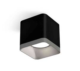 Комплект накладного светильника Ambrella light Techno Spot XS7806003 SBK/SSL черный песок/серебро песок (C7806, N7703)
