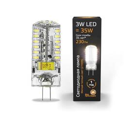 Лампа светодиодная Gauss GY6.35 3W 2700K прозрачная 107719103
