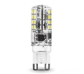 Лампа светодиодная Gauss G9 3W 4100K прозрачная 107709203