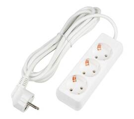 Удлинитель Uniel Ultra 3гн х 3м с/з S-GCU3-3 White UL-00010001