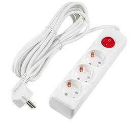 Удлинитель Uniel Ultra 3гн х 5м с/з S-GCU3-5B White UL-00010018