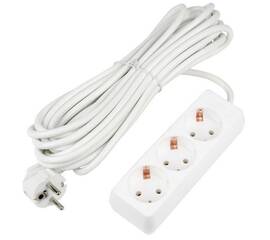 Удлинитель Uniel Ultra 3гн х 7м с/з S-GCU3-7 White UL-00010003