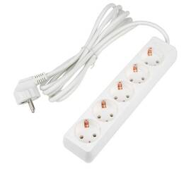 Удлинитель Uniel Ultra 5гн х 3м с/з S-GCU5-3 White UL-00010008