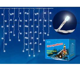 Уличная светодиодная гирлянда Uniel бахрома 220V теплый белый ULD-B3010-200/SWK Warm White IP67 UL-00003679