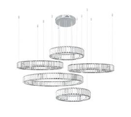 Подвесная светодиодная люстра Loft IT Crystal ring 10135/5 Chrome