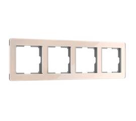 Рамка Werkel Acrylic на 4 поста айвори W0042743 4690389190551