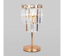 Настольная лампа Eurosvet Elegante 01136/1 золото/прозрачный хрусталь Strotskis