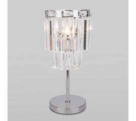 Настольная лампа Eurosvet Elegante 01136/1 хром/прозрачный хрусталь Strotskis