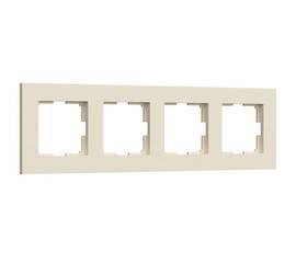 Рамка на 4 поста Werkel Slab айвори матовый W0042962 4690389193521