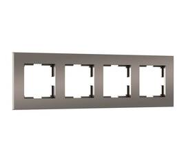 Рамка на 4 поста Werkel Slab бронза матовый W0042963 4690389193538