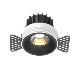 Встраиваемый светодиодный светильник Maytoni Round DL058-12W3K-TRS-B