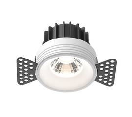 Встраиваемый светодиодный светильник Maytoni Round DL058-12W4K-TRS-W