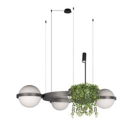 Подвесной светодиодный светильник Loft IT Jardin 10121/3 Dark grey