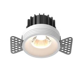Встраиваемый светодиодный светильник Maytoni Round DL058-12W3K-TRS-W