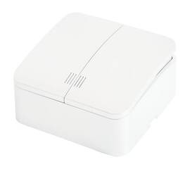 Выключатель двухклавишный Stekker белый MSW10-21-01 49290