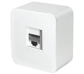 Розетка компьютерная RJ-45 Stekker София белый MST00-20-01 49300