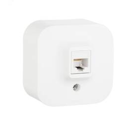 Розетка компьютерная Legrand Quteo RJ45 кат.5e UTP белая