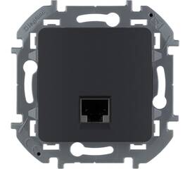 Информационная розетка RJ 45 - категория 5e - UTP - INSPIRIA - антрацит