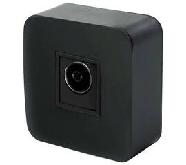 Розетка телевизионная TV Stekker София черный MST00-10-02 49311