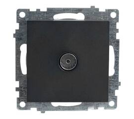 Розетка телевизионная TV Stekker Катрин графит GLS00-7108-06 49419
