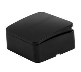 Выключатель двухклавишный Stekker София черный матовый MSW10-20-05 49475