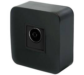 Розетка телевизионная TV Stekker София черный матовый MST00-10-05 49481