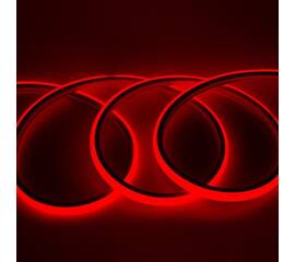 Гибкий Неон 220V 9,6 Вт/метр Красный 16х16 Мм General GLS-2835-120-9.6-220-BNL-IP67-R катушка 50м