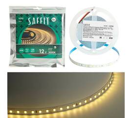 Светодиодная лента Saffit 9,6W/m 120LED/m 2835SMD теплый белый 5М SST02 55240
