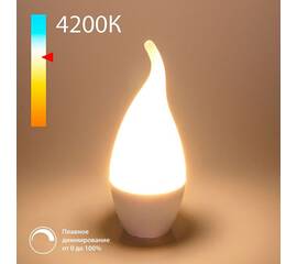Лампа светодиодная диммируемая Elektrostandard E14 7W 4200K матовая BLE1450 a063764