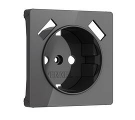 Накладка для розетки USB Werkel графит акрил W1179544 4690389197574