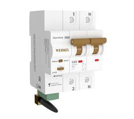 Автоматический выключатель Werkel 2P 63A C 6kA W1002P6301 4690389194603
