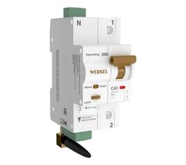 Автоматический выключатель Werkel 1P 63A C 6kA W1001P6301 4690389194573
