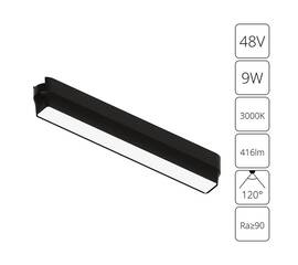 Трековый светодиодный светильник Arte Lamp Rapid A1153PL-1BK