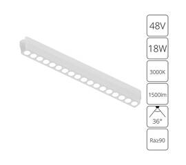 Трековый светодиодный светильник Arte Lamp Rapid A1169PL-1WH