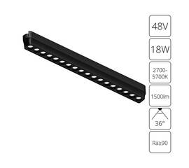 Трековый светодиодный светильник Arte Lamp Rapid A2969PL-1BK