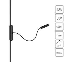 Трековый светодиодный светильник Arte Lamp Rapid A1162PL-1BK