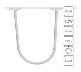 Трековый светодиодный светильник Arte Lamp Rapid A6167PL-1WH