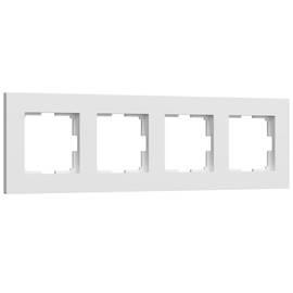 Рамка на 4 поста Werkel Slab белый матовый W0042961