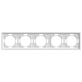 Рамка 5-постовая Stekker Эмили белый фарфор PFR00-5005-01 49888