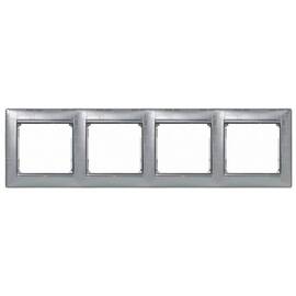 Рамка 4-постовая Legrand Valena алюминий модерн 770344