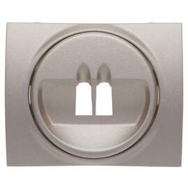 Лицевая панель Legrand Galea Life розетки акустических систем титановая 771400