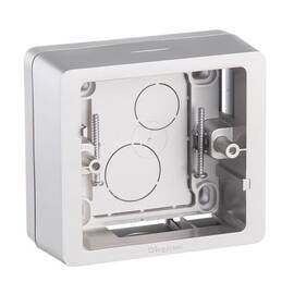 Коробка накладного монтажа 1-постовая Legrand Celiane титановая 080244