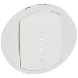 Лицевая панель Legrand Celiane выключателя одноклавишного с выдержкой времени белая 068037