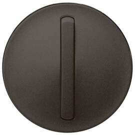 Лицевая панель Legrand Celiane выключателя одноклавишного с контурной подсветкой графит 065203