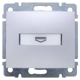 Выключатель карточный Legrand Valena с выдержкой времени и подсветкой алюминий 770234