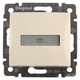 Выключатель карточный Legrand Valena с выдержкой времени и подсветкой слоновая кость 774134