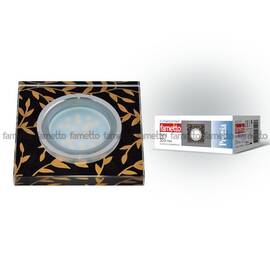 Встраиваемый светильник Fametto Peonia DLS-P205 GU5.3 CHROME/BLACK