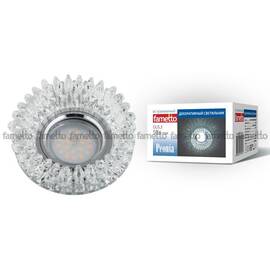 Встраиваемый светильник Fametto Peonia DLS-P113 GU5.3 CHROME/CLEAR