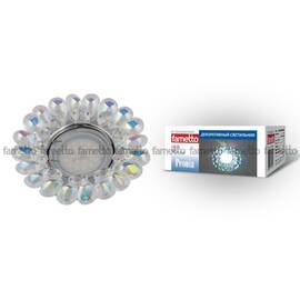 Встраиваемый светильник Fametto Peonia DLS-P119 GU5.3 CHROME/RAINBOW