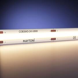 Светодиодная влагозащищенная лента Maytoni 12W/m 384LED/m COB теплый белый 5M 201078